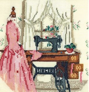 Picture of Victorian seamstress