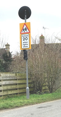 Wig-wag and part time speed signs
